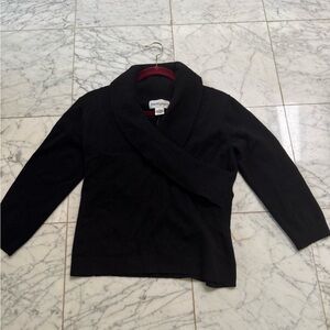 Bloomingdale's Black Cashmere Cowl Neck Sweater